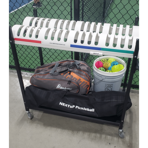 Cart with 32 paddle rack