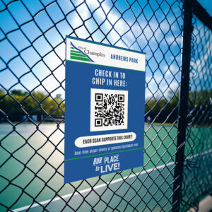 Nextup Pickleball Fence Sign